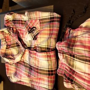 ❤BEAUTIFUL💚VICTORIAS SECRET PLAID PAJAMAS
